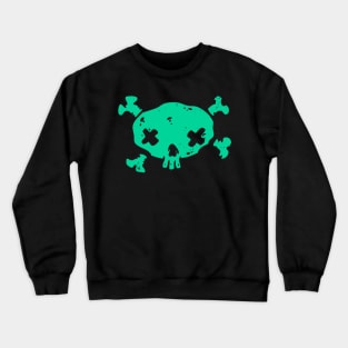 pirate green skull Crewneck Sweatshirt